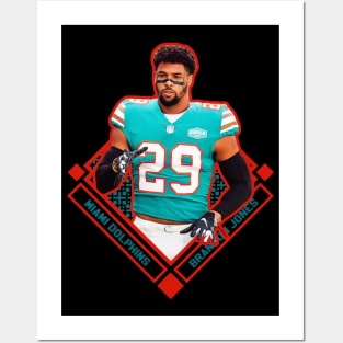 BRANDON JONES MIAMI DOLPHINS Posters and Art